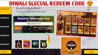 DIWALI SPECIAL REDEEM CODE FREE FIRE | FREE FIRE REDEEM CODE TODAY | FF DIWALI EVENT REDEEM CODE