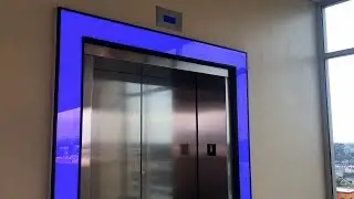 Beautiful Glass Otis Gen2 Elevators at Citadel Outlets in Los Angeles CA, United States