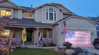 My Twinkly Independence Day Display for July 4th