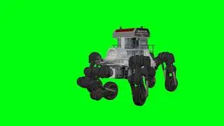 Green Screen robot machine chroma key footage part 5