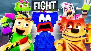 HUGGY WUGGY'S FIGHT CLUB?!?! [ ENDING B ] - Minecraft FNAF Animation
