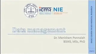 17 Data management