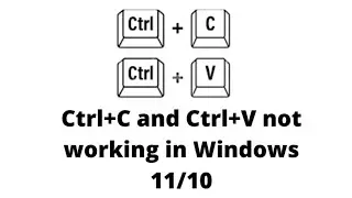 Fix Copy Paste Not Working in Windows 11 / 10 | How To Solve copy and paste (ctrl+c / ctrl+v) ✂️📋