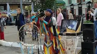 Индеец из Эквадора Edison ~ Ponchito.Танцы зрителей. День города Муром 3.08.2019