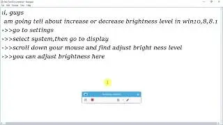 how to increase or decrease brightness in win8,8.1,7,10|easily|no language