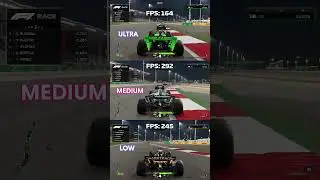 F1 24 Graphics Comparison (Ultra, Medium, Low) #benchmark #comparison #shorts #gaming #rtx3080ti