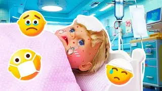 Baby dolls are ill! Baby doll morning routine & bath time with toys for girls. Baby dolls videos.