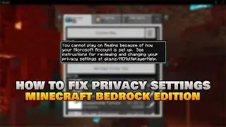 How To Fix Privacy Settings Error In Minecraft Bedrock Edition (2021).