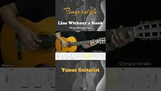 Line Without a Hook- Ricky Montgomery - Fingerstyle Guitar Tutorial + TAB & Lyrics #fingerstyle