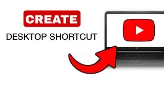 How To Create/Add YouTube Shortcut On Desktop - 2024 (Quick & Easy)