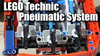 LEGO Pneumatic System Preview | How It Works LEGO Technic Pneumatics | LEGO 42144 Material Handler