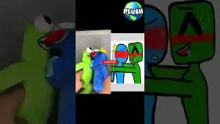 Blue and Green KISS... 😂😨 Rainbow Friends Roblox 