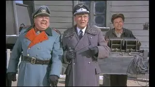 Klink Destroys Burkhalter's House in Final Scene of Hogan's Heroes Series - 1971