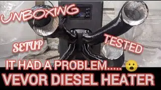 It's getting cold out. Let's warm up the shop Vevor Diesel Heater unboxing and test