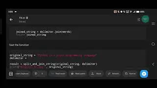 Python | Split and Join a String