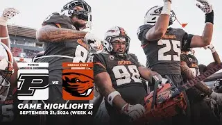 Oregon State vs. Purdue Highlights | 2024 Pac-12 Football