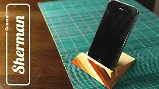 Wooden phone stand