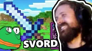 Forsen Reacts To OKAYEG GUY - How To Get A Sharpness 1000 Sword In Minecraft (2021)