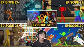React Animation vs Minecraft In Real Time Season 3 (Beda Episode Tapi Terjadi Bersamaan) - PART 3
