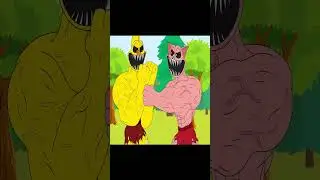 FAMILY MUSCLE KICKIN CHICKEN VS FAMILY MUSCLE PICKY PIGGY Poppy Playtime 3 Cartoon Animation #shorts