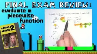 HOW TO: Evaluate a piecewise function.