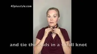 How to tie a scarf