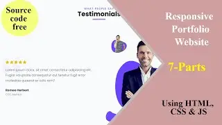 Personal Portfolio website using HTML, CSS and JavaScript (from scratch)  | Part - 7