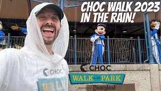 CHOC Walk 2023 in Disneyland on Hurricane Hilary Day!