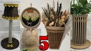 5 Diy Home Decor Ideas From Waste Material, Diy Crafts, Recycling Crafts