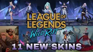 11 NEW SKINS AND MORE UPCOMING SKINS (K/DA ALL OUT) / OBT