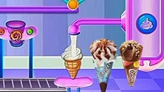 Mesin Pembuat Es Grim Cone Lezat||Permainan Membuat Es grim