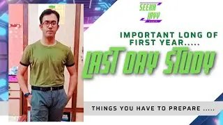 Last day study |Things you have to prepare one day before exam of physics first year