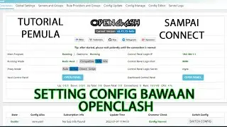 TUTORIAL CARA SETTING CONFIG BAWAAN OPENCLASH AGAR BISA DI INJECT DI STB OPENWRT