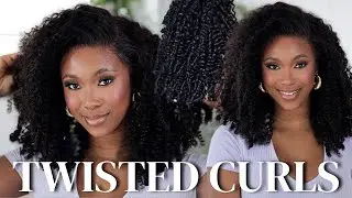 Get The Perfect Natural Look With Twisted Curls And Curly Edges!