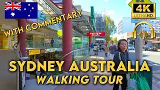 WALKING TOUR SYDNEY AUSTRALIA | Chatswood Markets & Shopping Centres | 4KUHD | Binaural Audio
