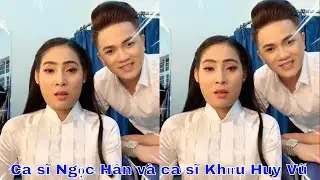 Ca sĩ Ngọc Hân và ca sĩ Khưu Huy Vũ chờ quay tại Nhà Bè 20/08/2019