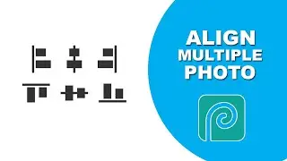 How to align multiple photos in photopea