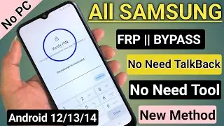 SAMSUNG FRP BYPASS 2024 (Live Proof) Android 13-14 New Security 2024 Frp Lock Remove | Bypass Frp