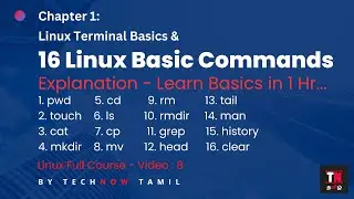 Linux Basic Commands in Tamil | Linux Terminal Basics | Linux Full Course