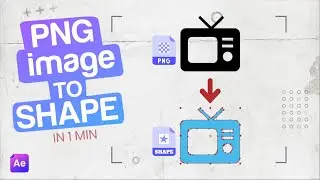 Create SHAPE From Any IMAGE in 1 MINUTE (After Effects) | 1MinShow Ep 3
