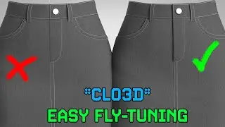 CLO 3D | Natural-Looking Fly Detail