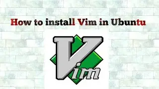 How to install Vim in Ubuntu.