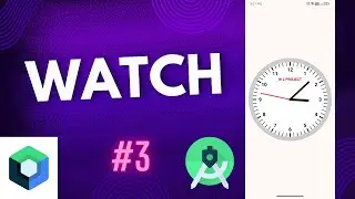 Canvas Watch In Android Studio Jetpack Compose | Canvas | Animation | Watch | Jetpack Compose | #3
