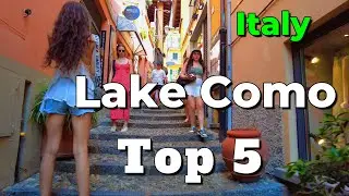 Lake Como Italy,  TOP 5 BEST PLACES to visit , Italy 4k