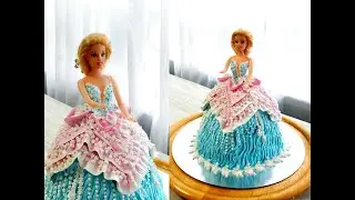 Как ОЧЕНЬ ПРОСТО!!!!!  СДЕЛАТЬ ТОРТ БАРБИ от SWEET BEAUTY СЛАДКАЯ КРАСОТА Barbie Doll Cake