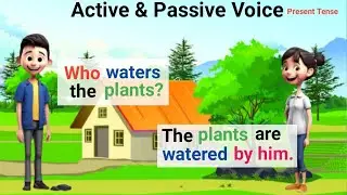 Present Tense Practice | Active and Passive Voice Sentences | English Conversation Practice