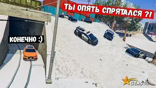 5 КОПОВ ИЩУТ, НО МЕНЯ НЕ ГДЕ НЕТ, ПОЛИЦЕЙСКИЕ ПОГОНИ В GTA 5 RP MURRIETA !