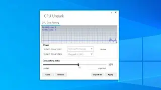 How To Unpark All Your CPU Cores in Windows 10 | Speed Up Computer