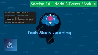 Node.js - Section 14 Node Events Module | NodeJS Beginners | Simple Tutorials | Easy Learning