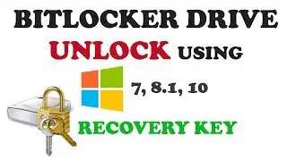 How to unlock Bitlocker drive using recovery key and disable it
